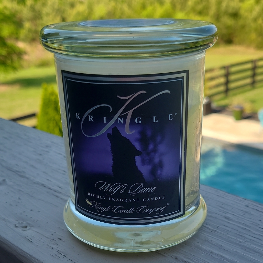 Original Kringle Wolf's Bane Candle Vintage & Hard To Find!